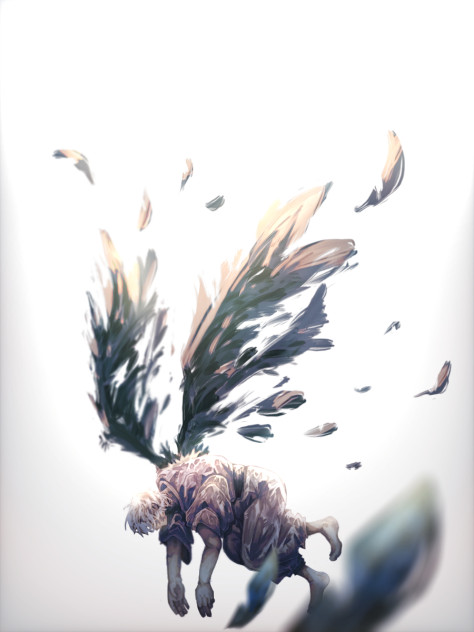 飛べない鴉