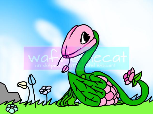 a flower dragon