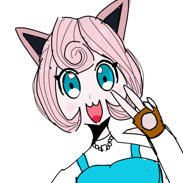 Kirby as a anime girl