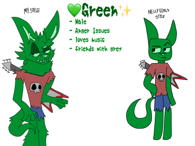 green! - Color for Nelly girl’s comic!