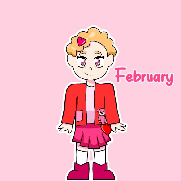 February) human, month