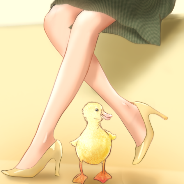 Legs and duckling