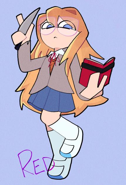 Raen as Yuri from DDLC