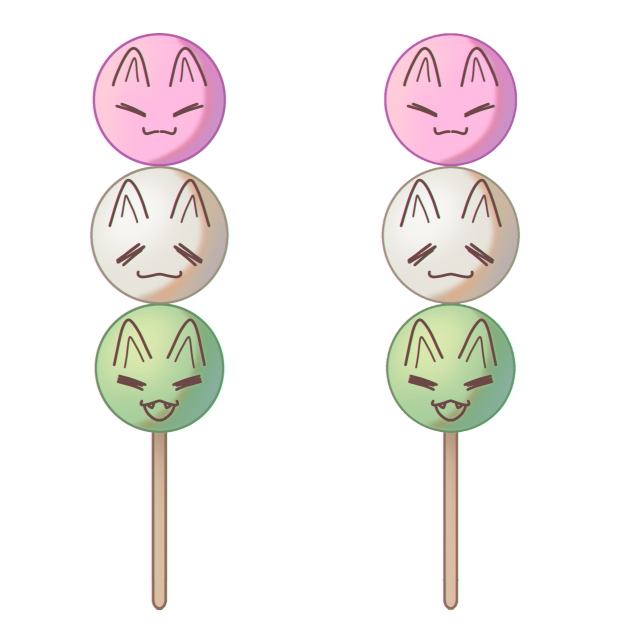 kitsune dango stickers