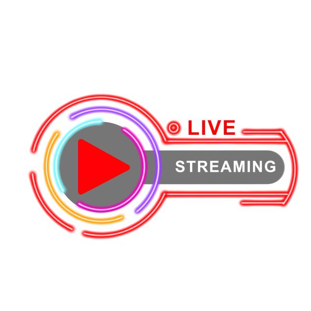 neon sign live streaming banner