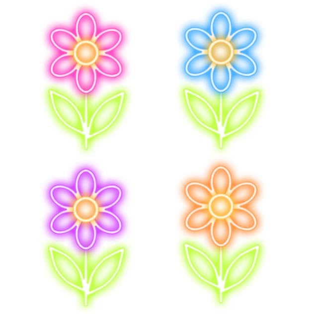 Flower neon signs