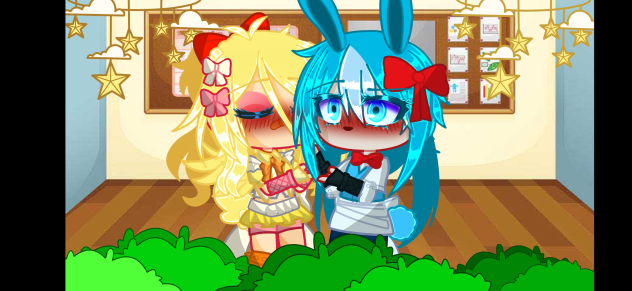 Toy Bonnie x Toy Chica (Fnaf Gacha)