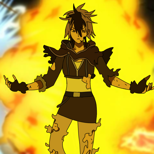 Magna coverd in mana fire