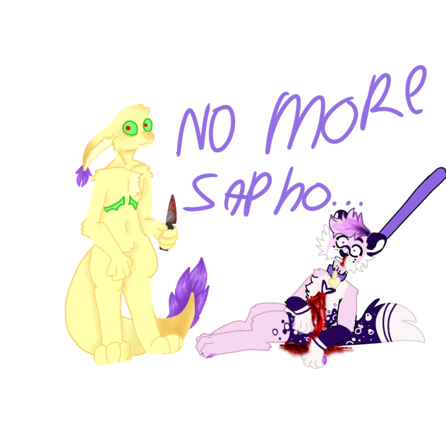REALLY old drawing of sapho