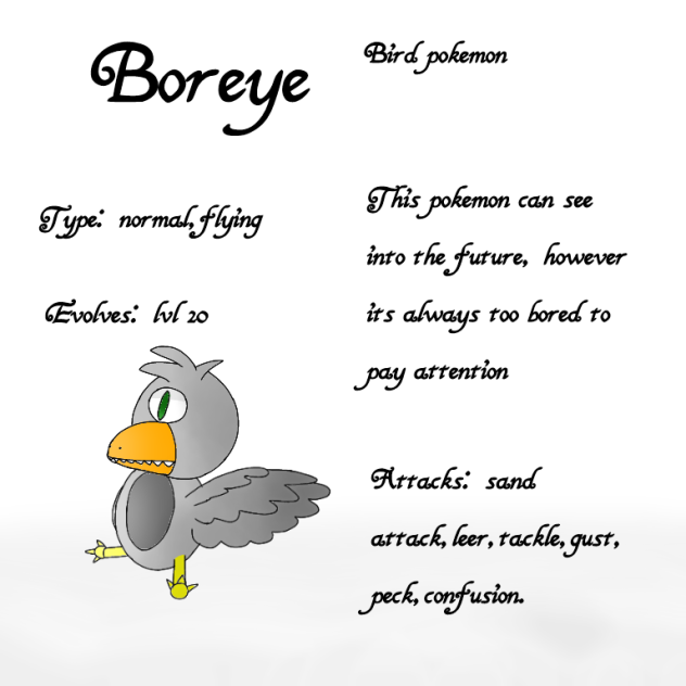 boreye the fakemon