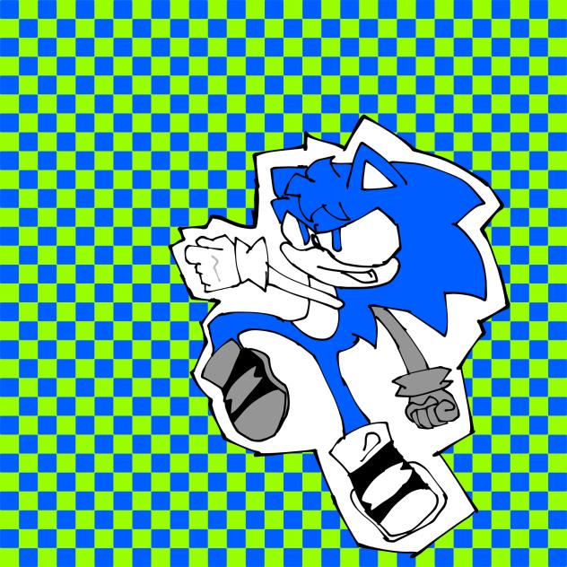 Comic collision sonic