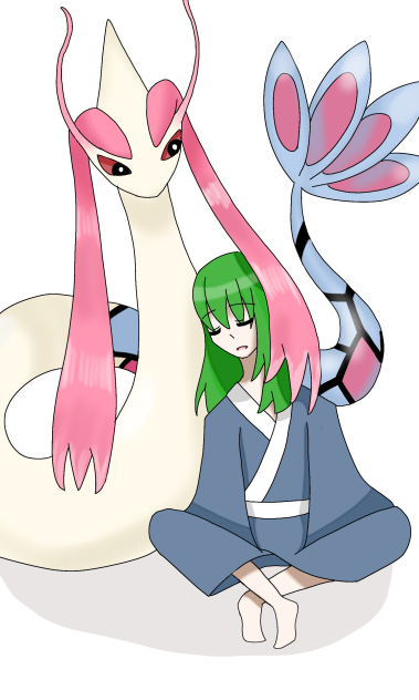 もしもうちの子がポケモンにいたら　るきくん&ミロカロス