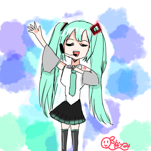 歌うミクさん