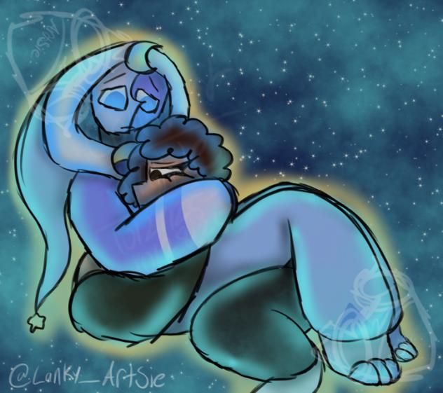 Lunar self comfort drawing