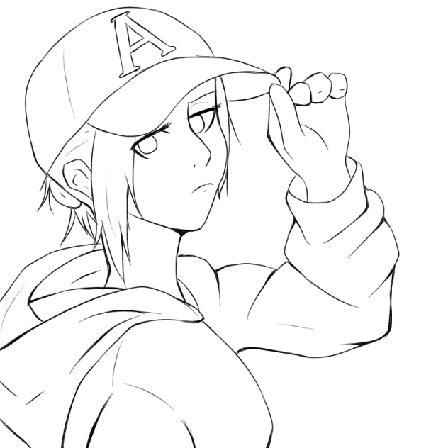 線画 アニ レオンハート Ibispaint