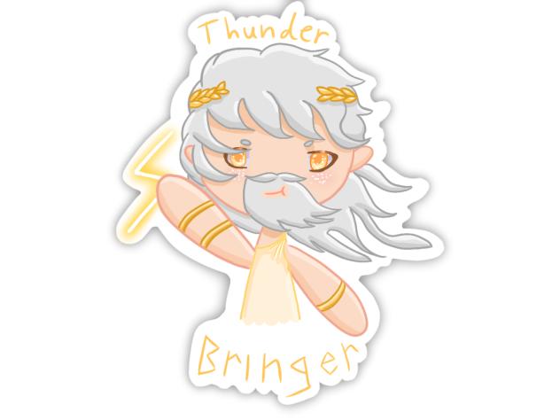 epic the musical zeussss stickerrrr