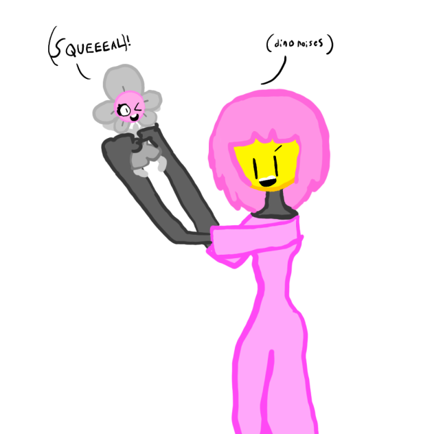 Flower plays Dinos with pollemi