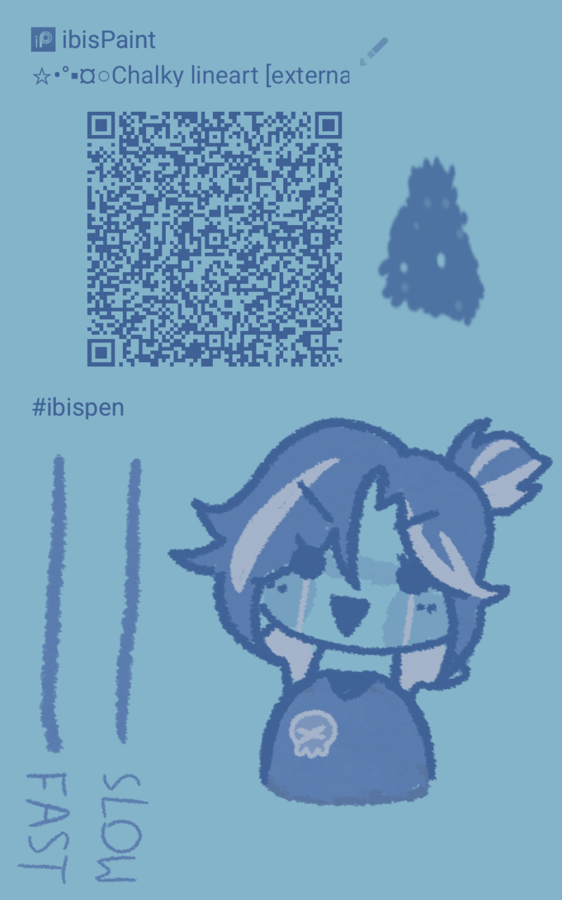 external crayon lineart brush - ibisPaint