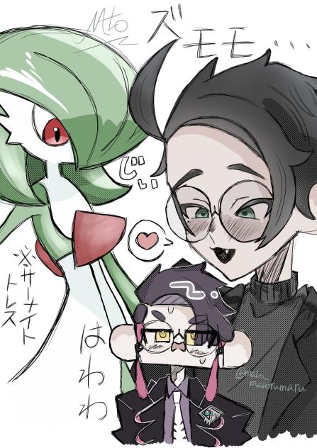 自機♂とぼんたんに囲われるカラスバ