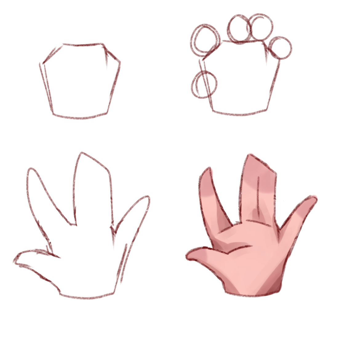 How I draw hands ibisPaint