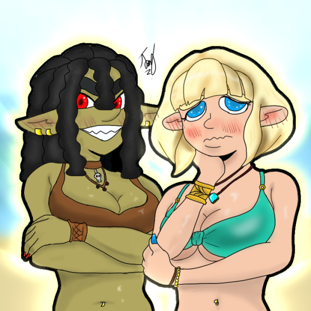 Elf and Goblin