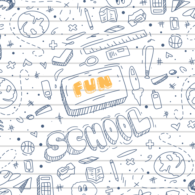 School Doodle Pattern