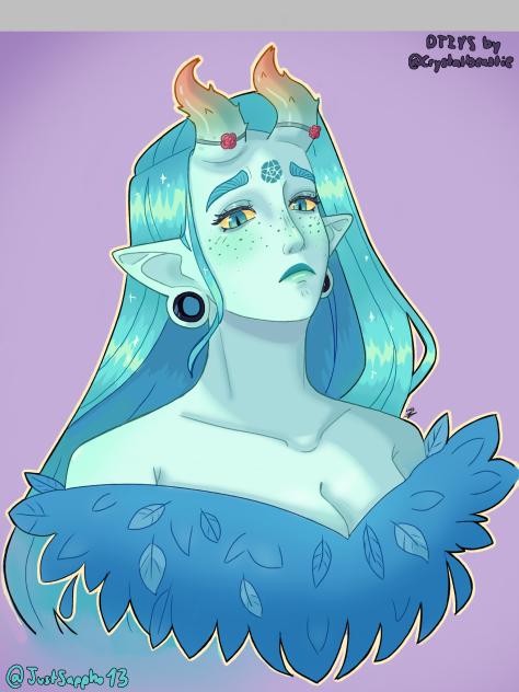 Cool blue demon DTIYS