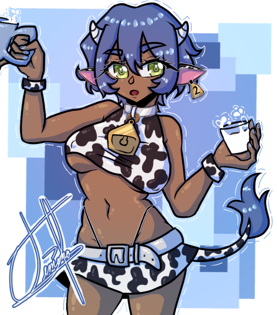Blue cow 💙🐄🥛