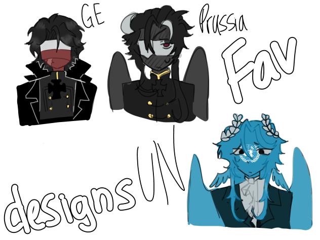 Fav CountryHuman redesigns