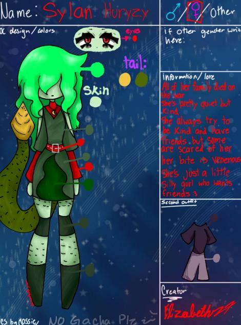 Ref sheet for Mossie!