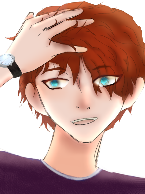look he has a watch