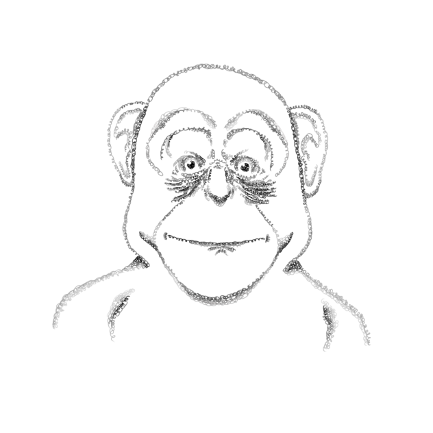 Monkey ( Scribbling Technique )