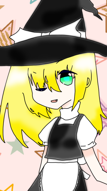 無意識に魔理沙描いた