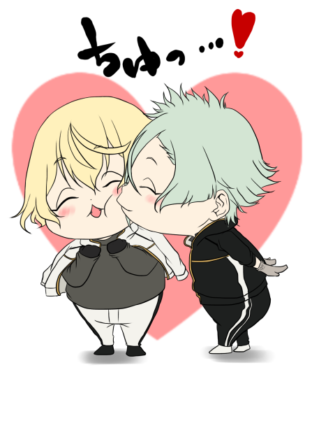 ほっぺにちゅっ❤