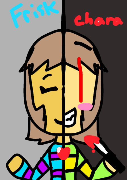 Frisk and Chara - ibisPaint