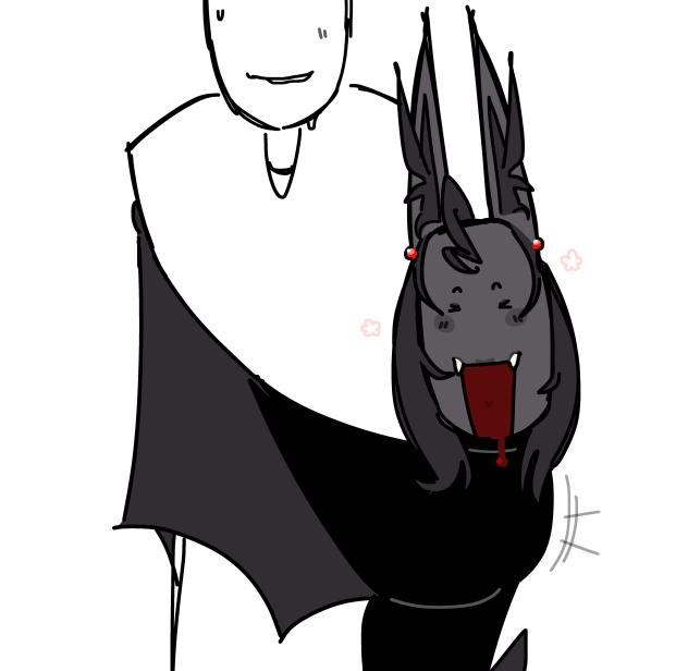 Bat girl loves humans