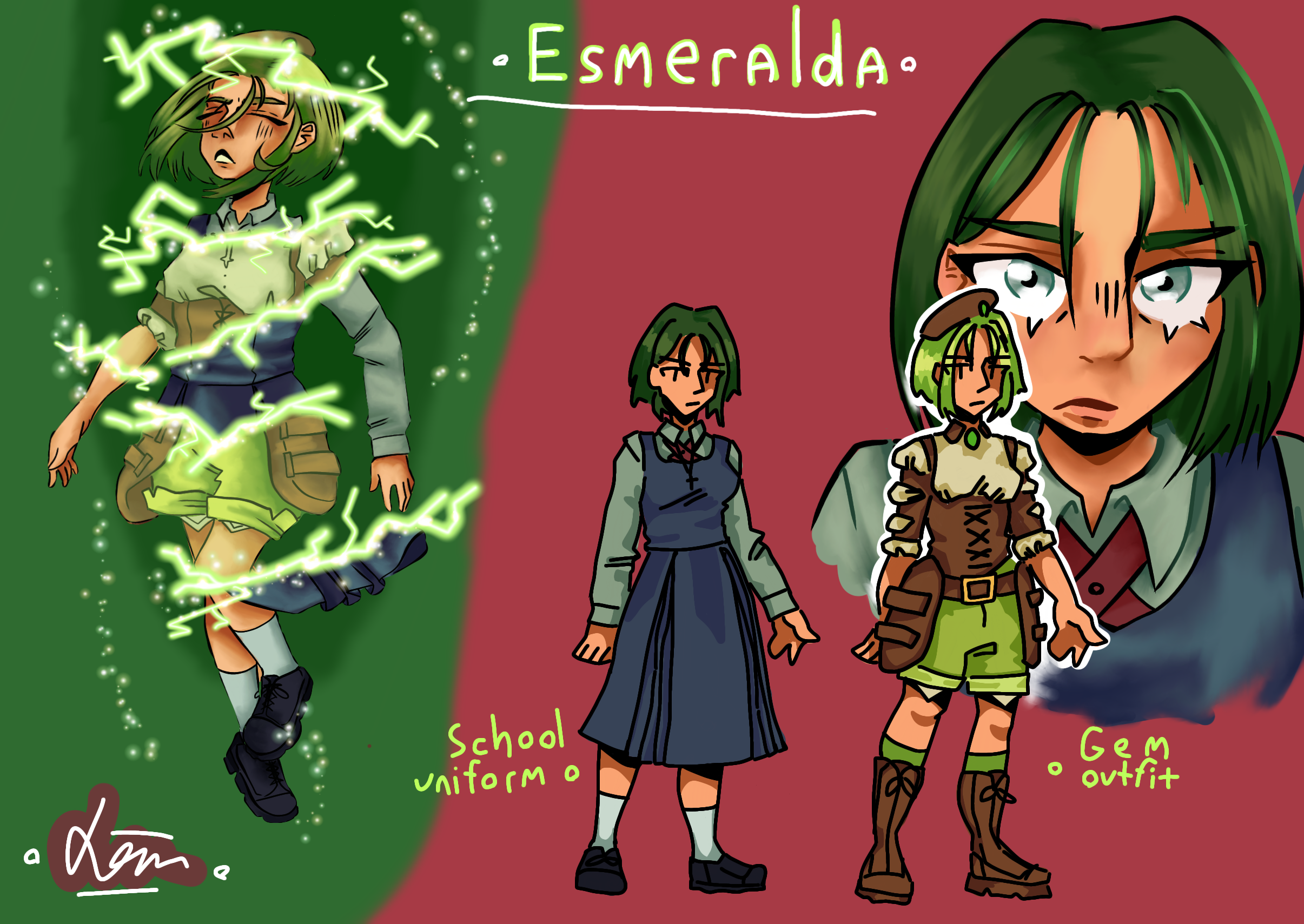Esmeralda ref sheet - ibisPaint