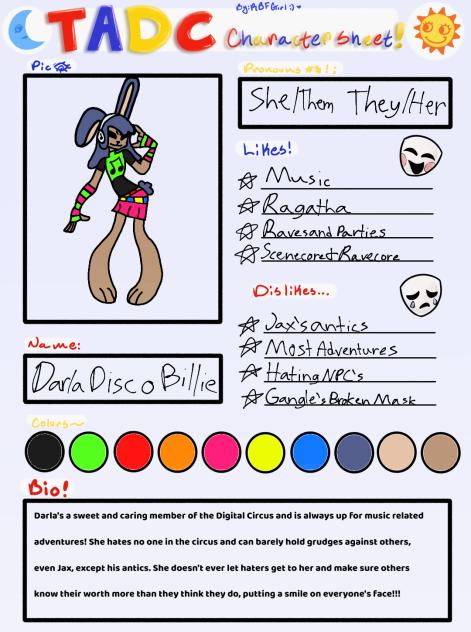 Tadc oc Character Sheet