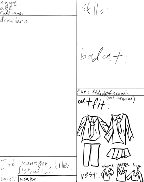 CS for daily life of a assassin