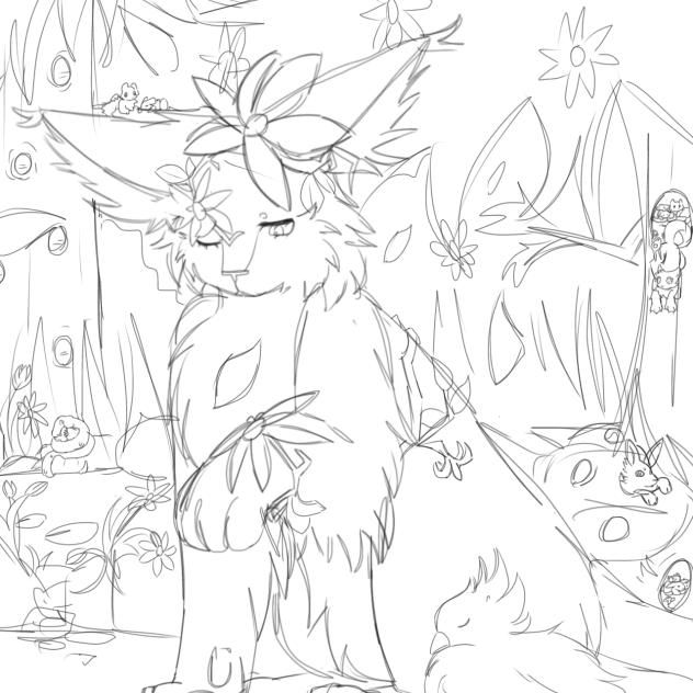 A cute sketch I’ll never finish