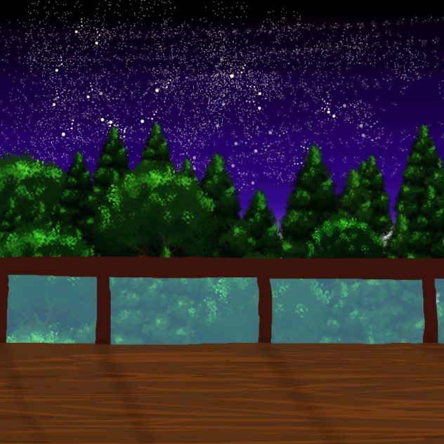 Forest balcony view - ibisPaint
