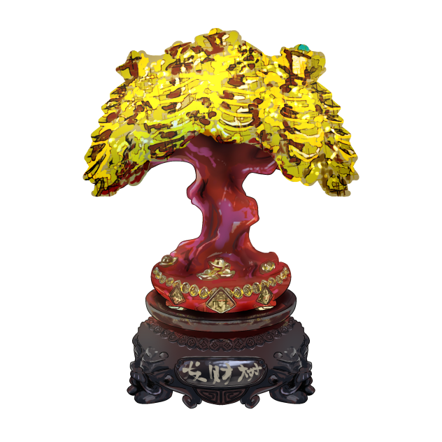 Gold Inngot Tree decor1