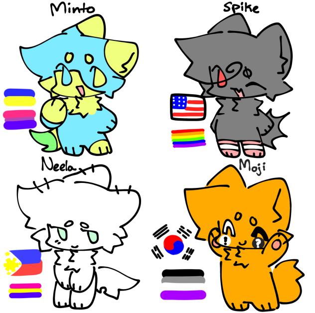 some ocs i made 2 years ago lolz