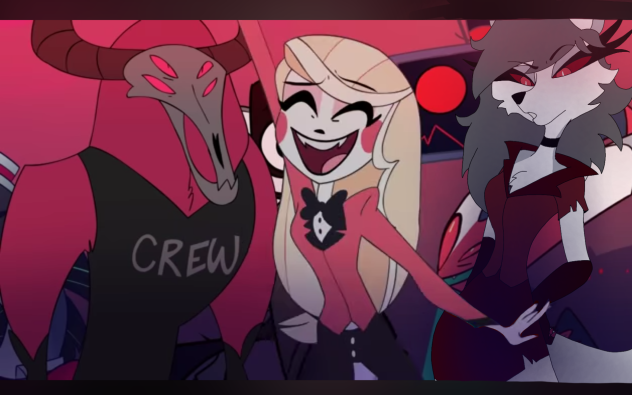 my oc in hazbin hotel😠