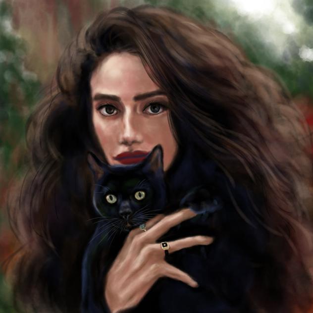 猫（黒猫）と人　インスタ画像参照