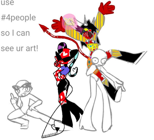 4 people Clab - ibisPaint