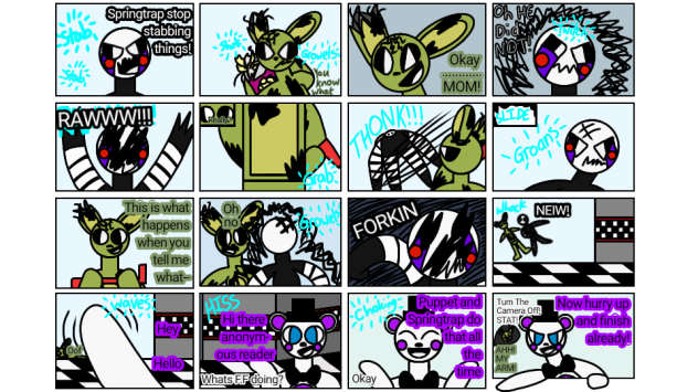 Well then. FNaF fan made comic
