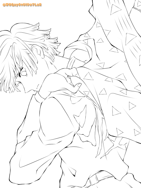 行きたくない 線画