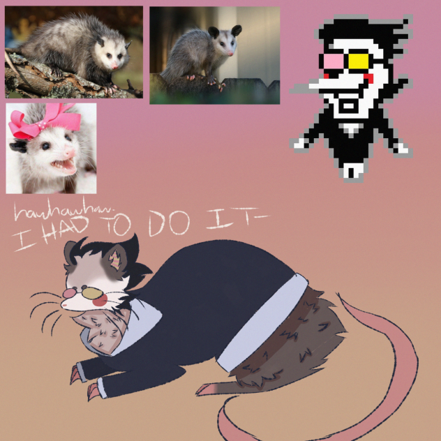 spamton possum....HEHEHEHEH-
