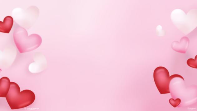 Valentine's Day themed background. ❤️🩷🤍